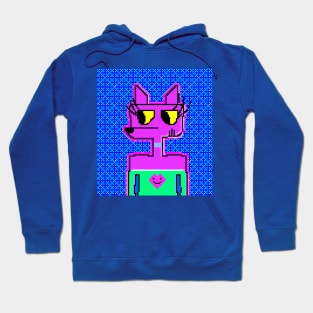 Pixel Pink Dog Hoodie